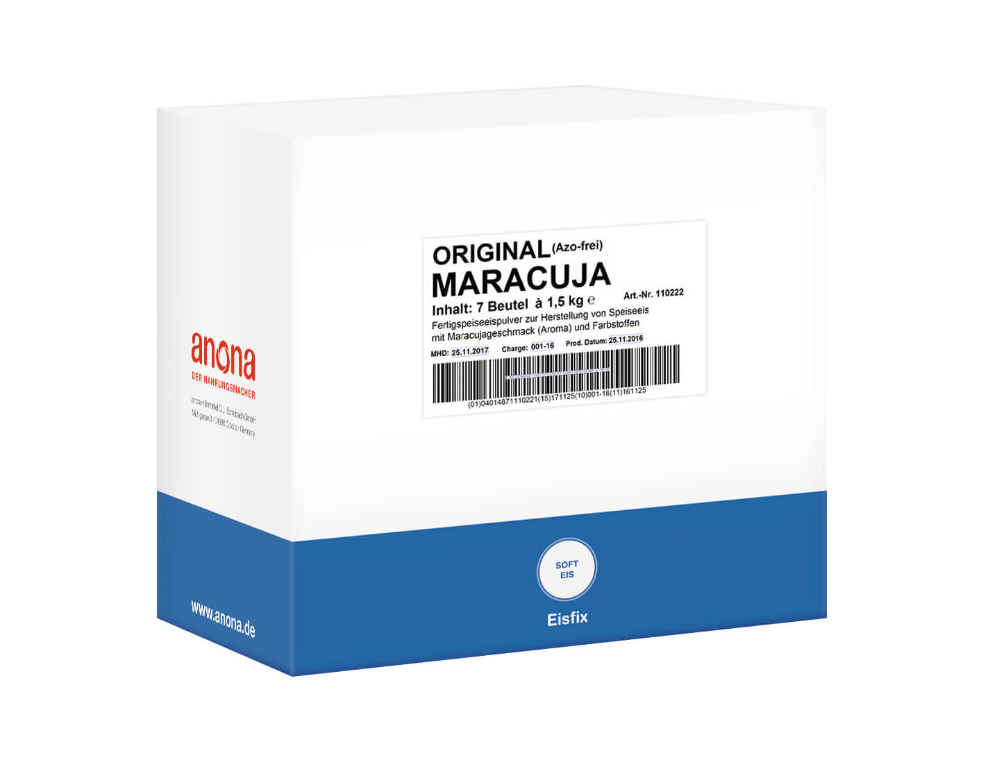 Anona Maracuja Original 1102227x1,5kg-Btl.=10,5kg Karton 
