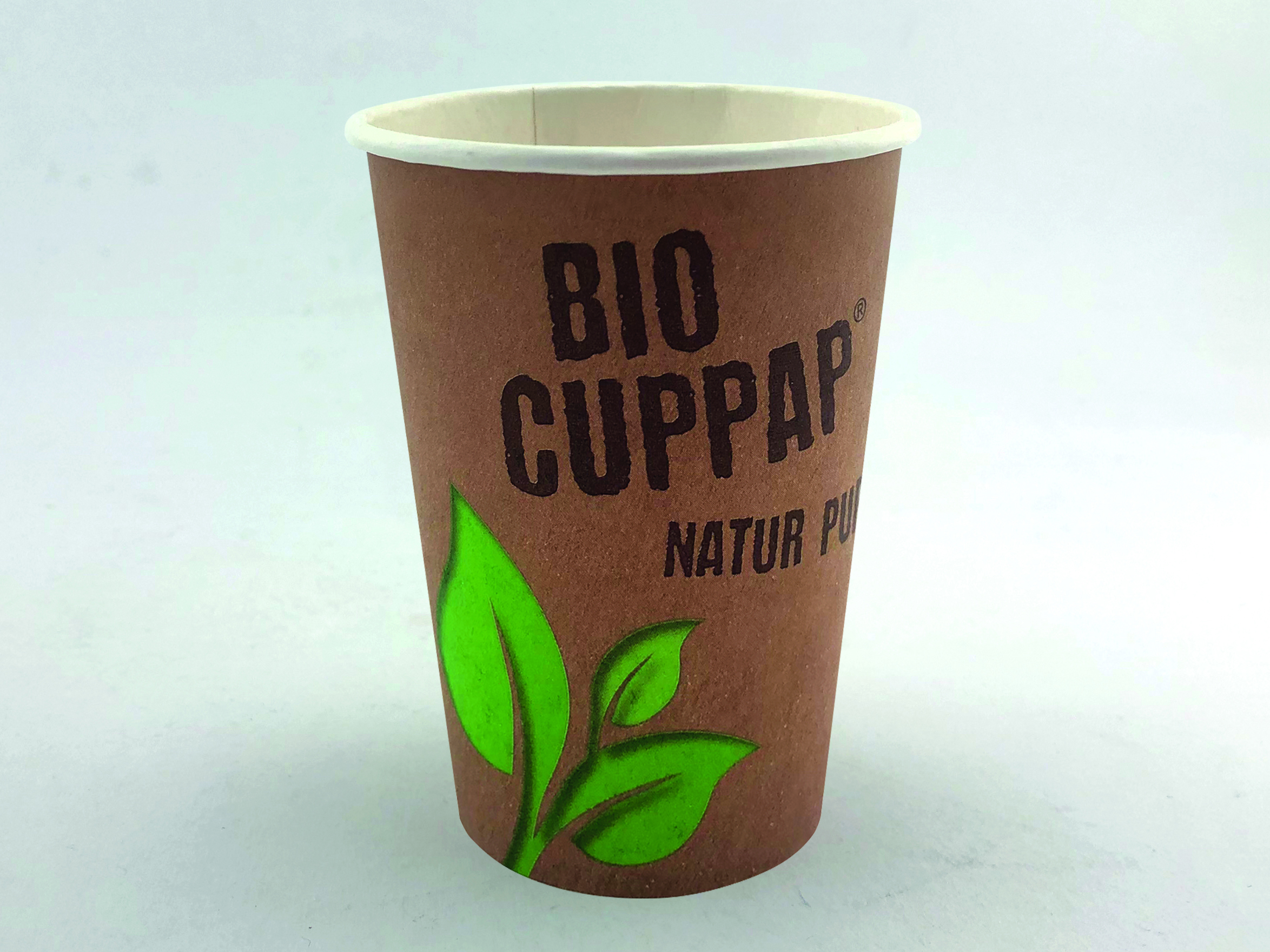 Bio CupPap Hot 400 (16oz) einw500ml randvoll, Ø90mm, H130mm 