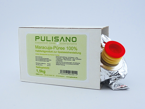 PULISANO Maracuja-Püree 100% 8x1,5kg-Beutel 