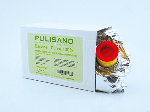 PULISANO Bananen-Püree 100% 8x1,5kg-Beutel 